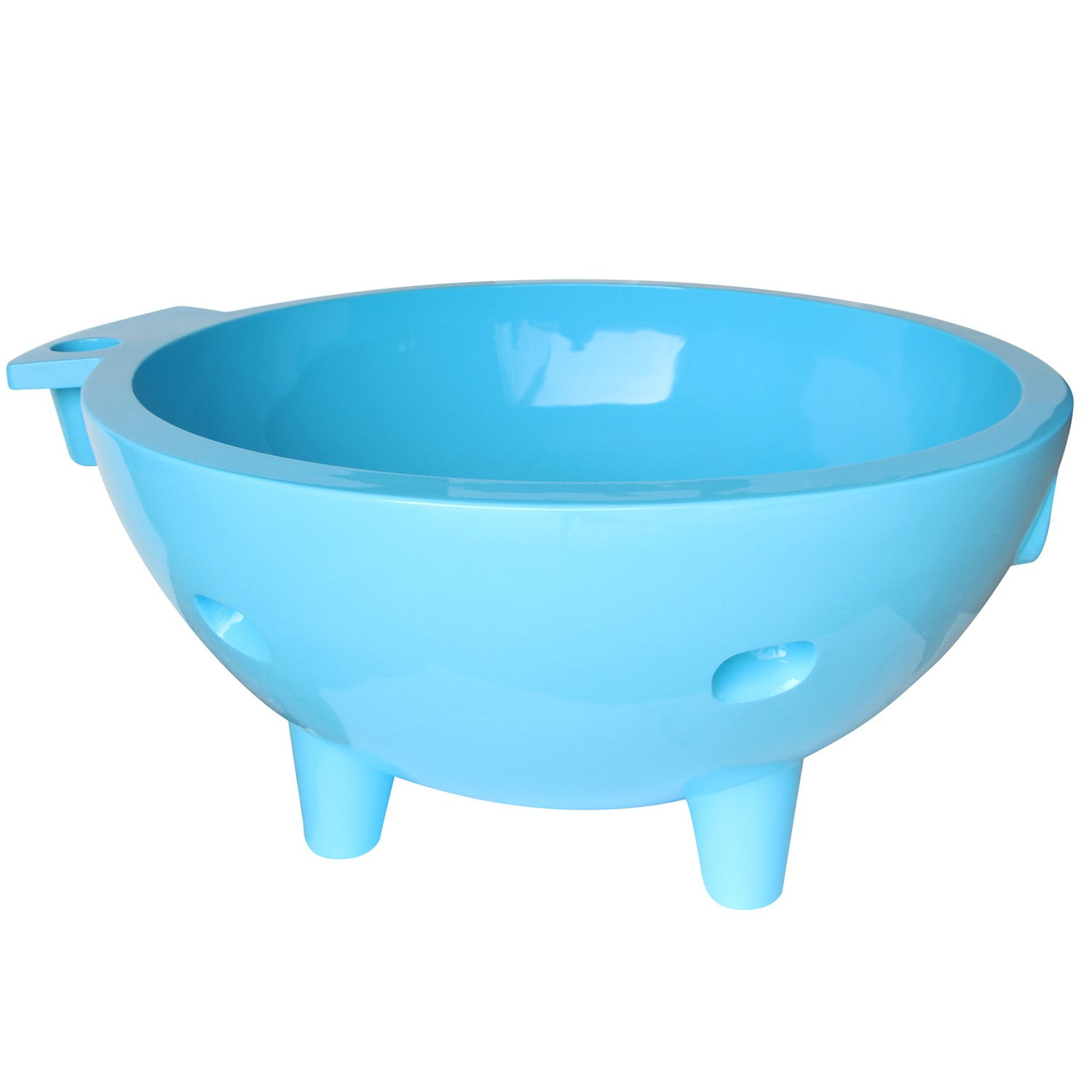 ALFI brand FireHotTub-LB Light Blue Fire Burning Portable Outdoor Hot Tub