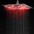 thumbnail image 1 of ALFI brand LED12S-BN Brushed Nickel 12" Square Multi Color LED Rain Shower Head, 1 of 9