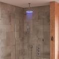 thumbnail image 1 of ALFI brand LED8R-BN Brushed Nickel 8" Round Multi Color LED Rain Shower Head, 1 of 8