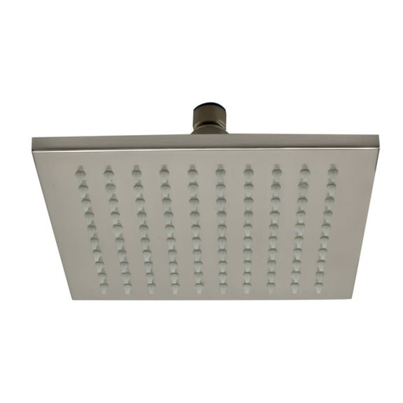 ALFI brand LED8S-BN Brushed Nickel 8" Square Multi Color LED Rain Shower Head
