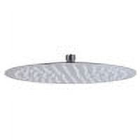 Ultra Thin Round Stainless Steel Rain Shower Head, 12-inch