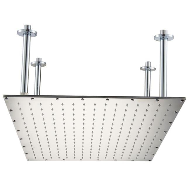 ALFI brand RAIN20S 20 inch Square Polished Solid Stainless Steel Ultra ...