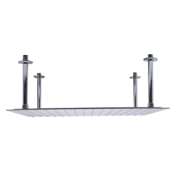 ALFI brand RAIN24S-BSS 24" Square Brushed Solid Stainless Steel Ultra Thin Rain Shower Head