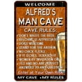 thumbnail image 1 of ALFRED'S Man Cave Rules Rusty Sign Garage Decor 8 x 12 High Gloss Metal 208120051240, 1 of 1
