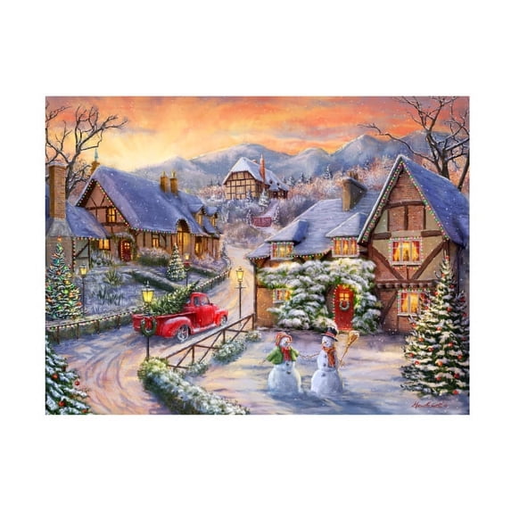 ALI Corti 'Bringing Home The Tree' Canvas Art
