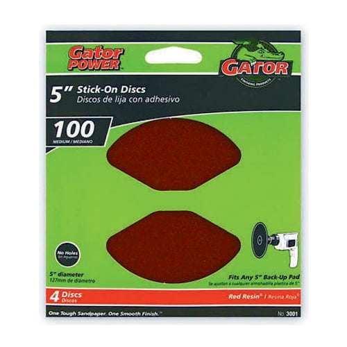 ALI INDUSTRIES 3001 4 Pack 5"100 Grit Sanding Disc