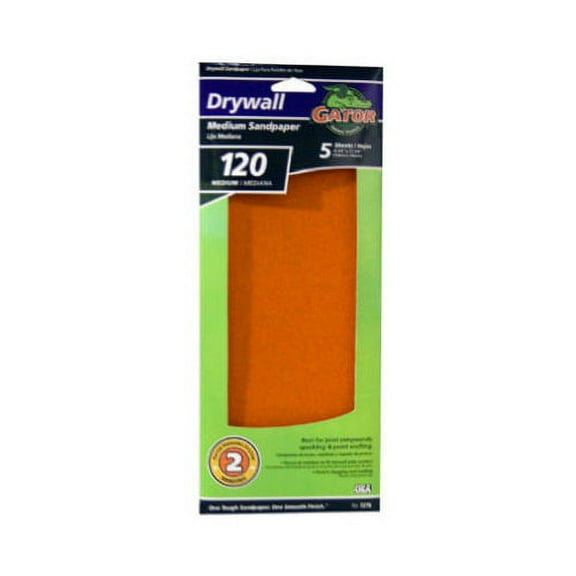 ALI INDUSTRIES 7276 5PK4-1/4"120Grit Drywall Paper