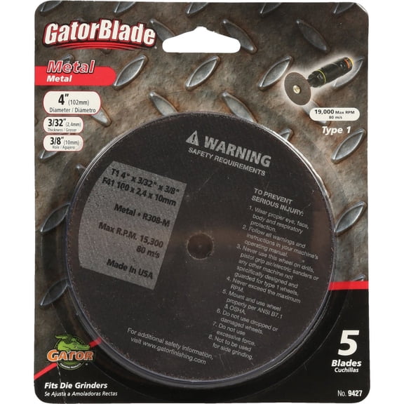 ALI INDUSTRIES 9427 Metal Blade, 4-Inch x 3/32-Inch x 3/8-Inch, 5-Pack, No Size, No Color, 5 Pack