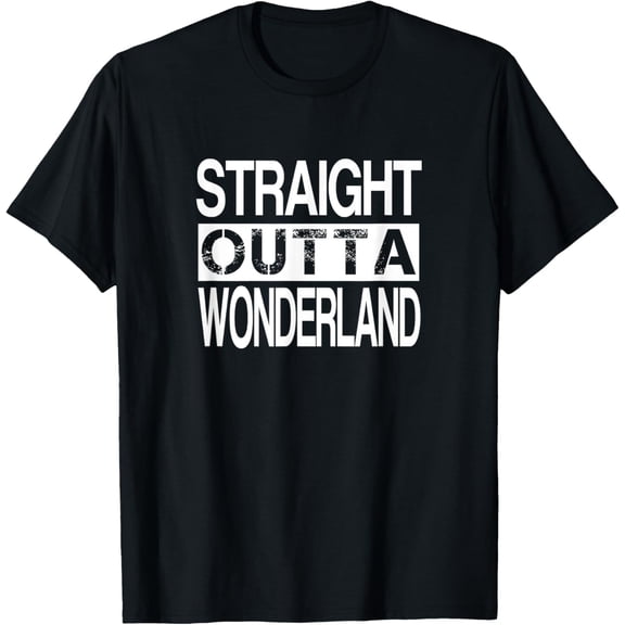ALICE IN WONDERLAND T-SHIRT STRAIGHT OUTTA WONDERLAND T-Shirt