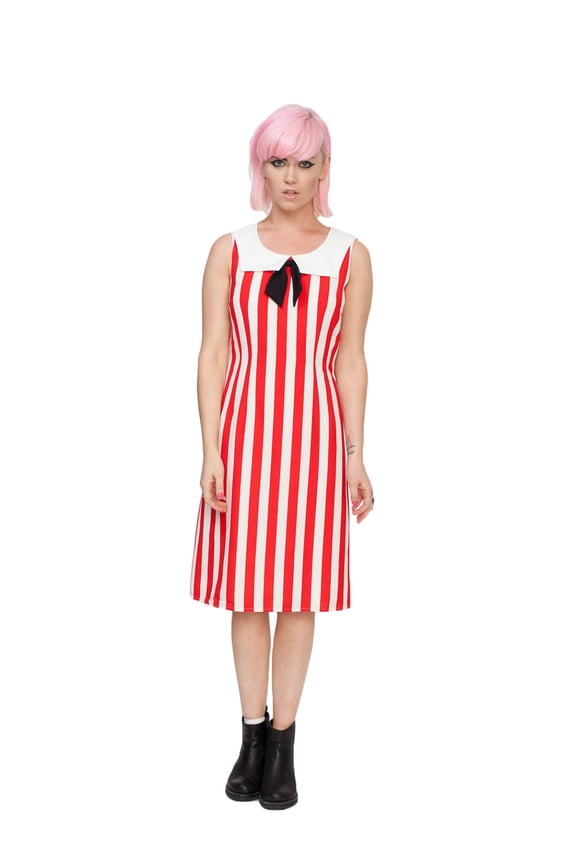Women's Sally's Sailor Dress, Red, US 4
