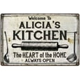 thumbnail image 1 of ALICIA'S Kitchen Farmhouse Sign Gift Gift 8x12 Metal 108120033155, 1 of 1