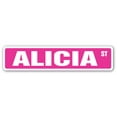 thumbnail image 1 of ALICIA Street Sign Childrens Name Room Sign | Indoor/Outdoor |  36" Wide, 1 of 5