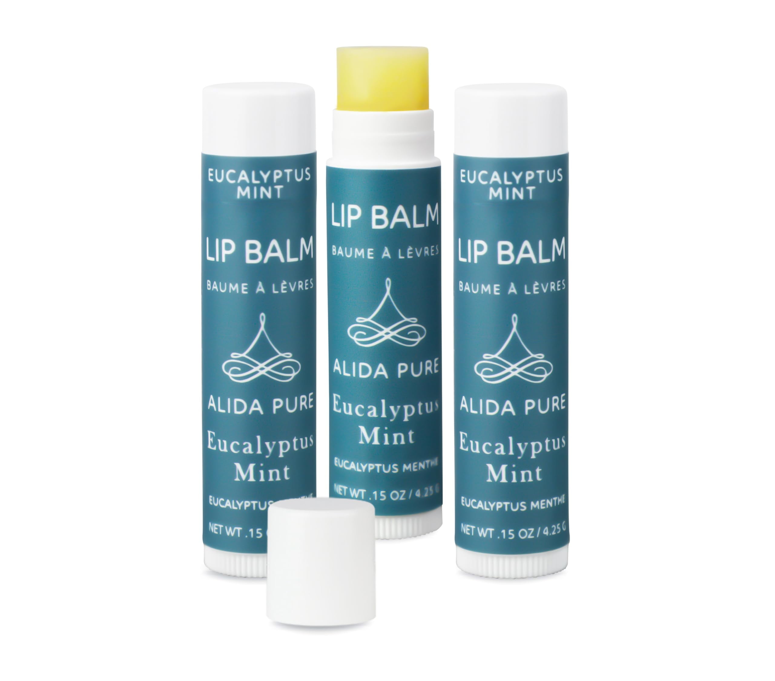 ALIDA PURE Eucalyptus Mint Lip Balm Collection, Vegan, Lip Balm