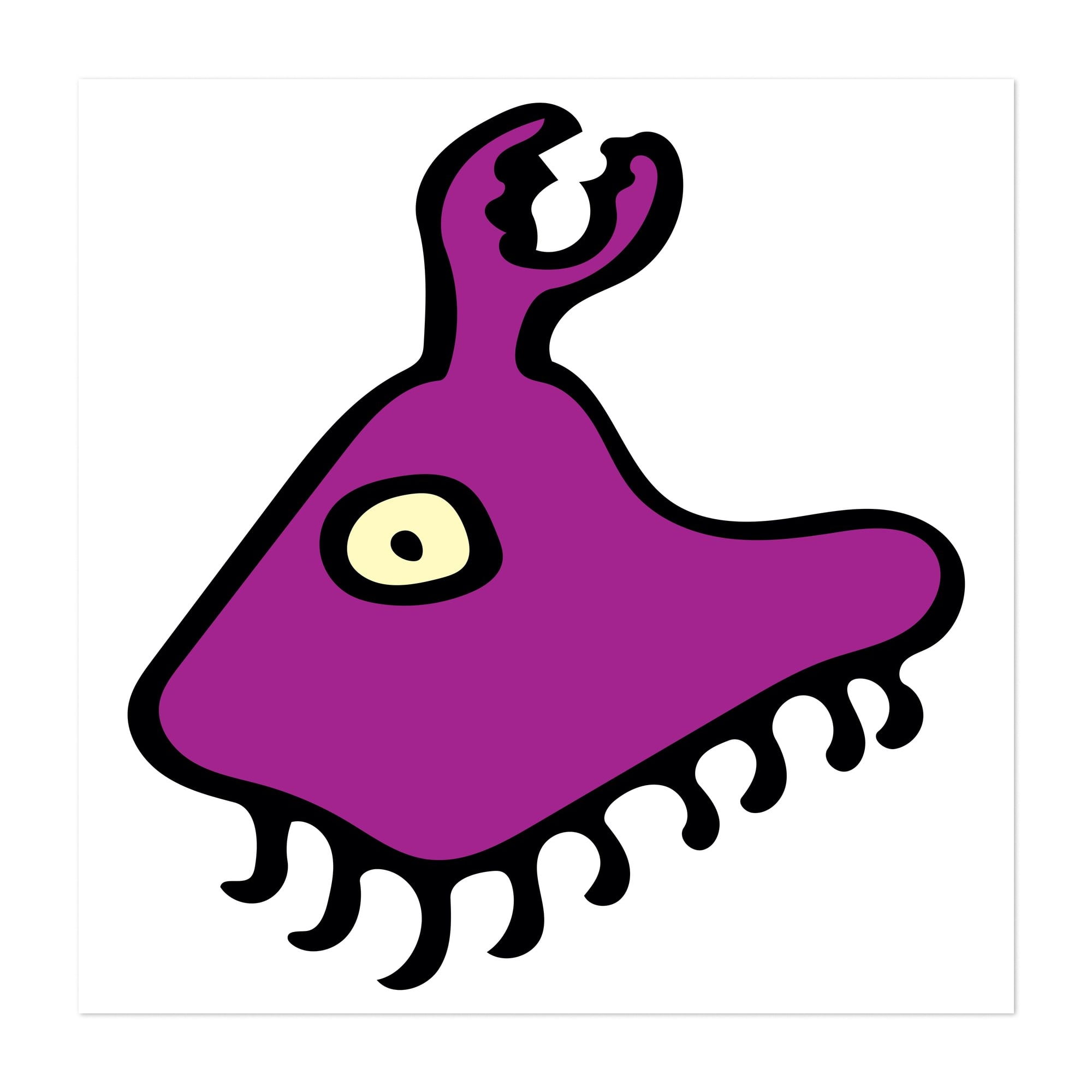 ALIEN CRITTER - Drawing Surrealism Pop Art Modern Art Abstract Humor ...