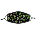 thumbnail image 1 of ALIEN MASK - 2-Layer, Washable Reusable Cloth Mask w/ Adjustable Ear Loops, 1 of 1