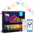 thumbnail image 1 of ALILYY 50ft Outdoor LED Smart Lights, RGBIC Outdoor Lights w/ Voice Control, for Christmas, Halloween, Party, Gameday and More, 1 of 12