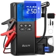 thumbnail image 1 of ALILYY Car Jump Starter with Air Compressor 150PSI Tire Inflator ,4000A Peak Car Battery Jump Starter (8.0L Gas or 8.0L Diesel) 32000mAh Battery Jump Box with LED Light,Black, 1 of 12