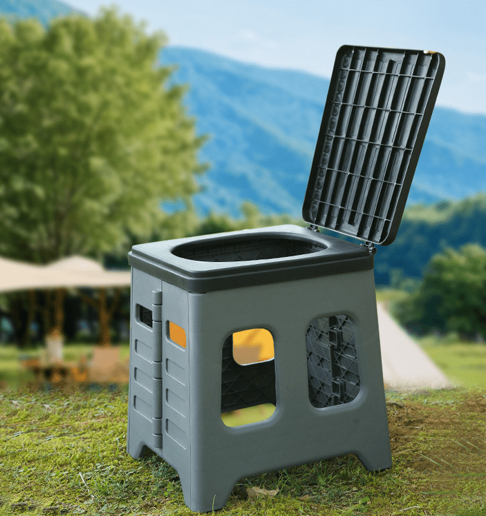 Hengguang Portable Camping Toilet Outdoor Emergency Folding Toilet Cover Adult Potty Travel Hiking RV Trips Road Beaches Traffic Jams Travel Outdoors