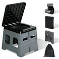 thumbnail image 1 of ALILYY Camping Toilet for Adults,Portable Folding Toilet with Lid,Travel Portable Potty for Adults,Porta Potty Car Portable Potty,Gray, 1 of 9