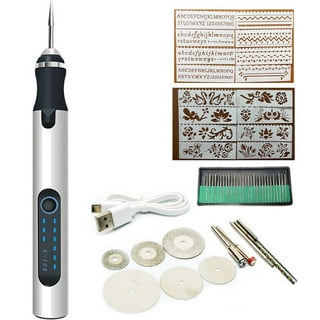 EUWBSSR USB Rechargable Engraving Machines with bits, Mini Electric  Engraver Etching Pen Cordless Rotary Tools Engraved Jewelry Glass Wood  Stone Metal