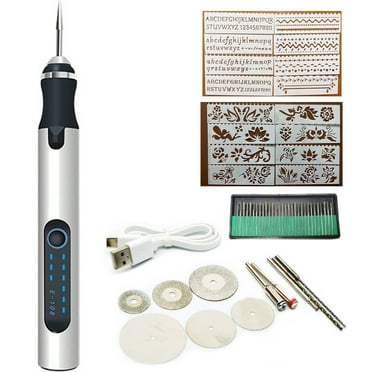 ALIMARO Electric Engraving Pen Cordless Micro Carving Pen with 3 Adjustable Speed Rechargeable Engraver Machines Wireless Etching Engraving Tool for Jewelry Wood Metal Glass Stone
