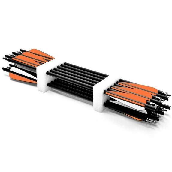 ALING 20inch Archery Crossbow Bolts Arrows Hunting Practicing Crossbow Arrows,12 Pcs Carbon Crossbow Arrows Accessories