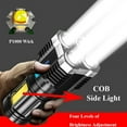 thumbnail image 1 of ALING LED Torch 190000LM Flashlight COB Work Light USB Rechargeable Camping Lantern Torch Light 4 Modes Water-Resistant for Outdoor Camping Emergency Car Repair, 1 of 8