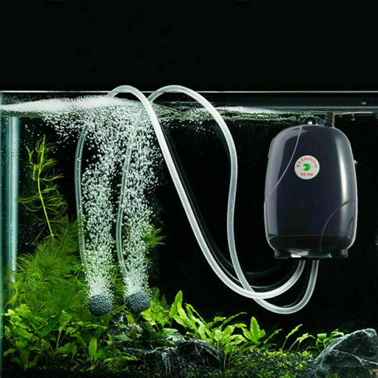 YEE Mute Aquarium Air Pump oxygen for aquarium Air Compressor Fish Tank Oxygen  Pump Single Double Outlet with Check Valve 220V - AliExpress