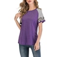 thumbnail image 1 of ALING Womens Short Sleeve T Shirts Crewneck Shirts Loose Casual Tee T-Shirt,Women Summer Tops Tunics Casual Daily Tee Workout Shirts Blouse Tops,Size Up To 3XL, 1 of 7