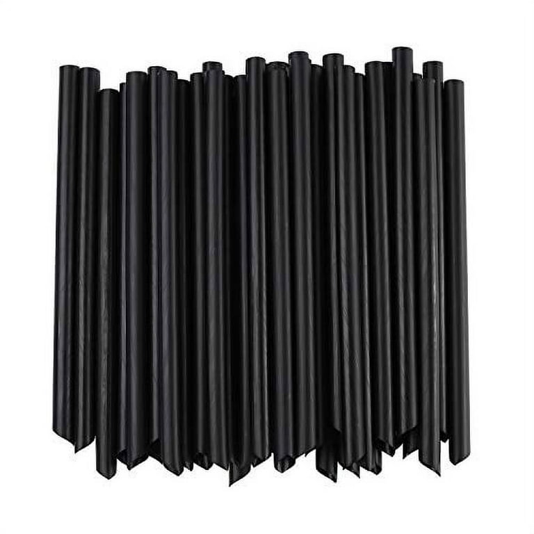 Angled Tips 8 Pieces Reusable Boba Straws and Smoothie Straws, Extra Wide Great for Bubble Tea, Boba Pearls, and Thick Drinks with 2 Cleaning