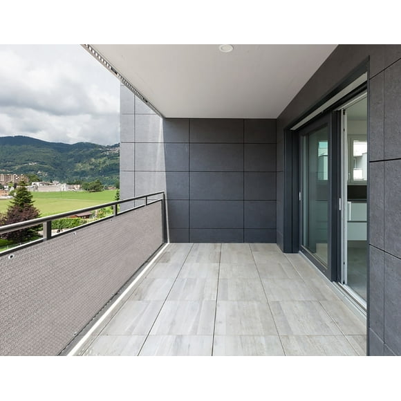 ALION 3ft x 11ft Smoke Tan 100% Virgin High-Density Polyethylene Outdoor Panel Privacy Screens