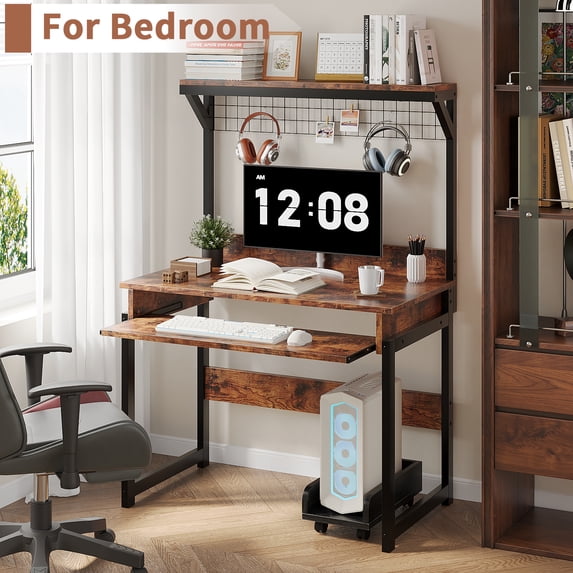 ALISENED 31.5" Computer Desk,Space-Saving Office Desk, Study Table, Writing Desk, and Workstation for Home Office,Study,Bed Room