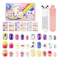 thumbnail image 1 of ALIVER 144 Pieces 6 Pack Kids Press on Nails, Artificial Fake Nails for Kids Girls, Pre Glue Full Cover Short Acrylic False Nail Tips Art Kits Gifts for Kids Girls Nail Art Decoration (Ocean Horse), 1 of 10