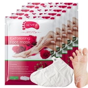 ALIVER 5 Pcs Moisturizers Baby Soft Foot Exfoliant Repair Foot Peel Mask, Rose