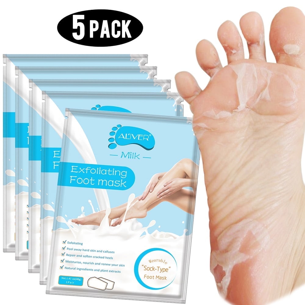 ALIVER Foot Peel Mask with Milk Feet Peeling Masks Make Your