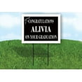 thumbnail image 1 of ALIVIA CONGRATULATIONS GRADUATION 18 in x 24 in Yard Sign Road Sign with Stand, 1 of 4