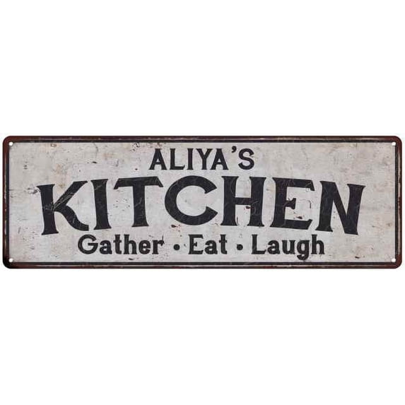 ALIYA's Kitchen Gift Rustic Chic Decor Gift 6x18 Sign 206180051296