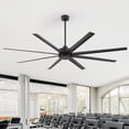 thumbnail image 1 of ALKAFY 84 inch Industrial Ceiling Fan - No Light, 8 ABS Blades, 6-Speed DC Motor, Remote for Warehouse, Large Room, 1 of 10