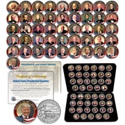 United States PRESIDENTS Washington Quarters 47-Coin Set US with BOX & COA