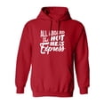 thumbnail image 1 of ALL ABOARD THE HOT MESS EXPRESS Adult Hooded Sweatshirt, 1 of 3