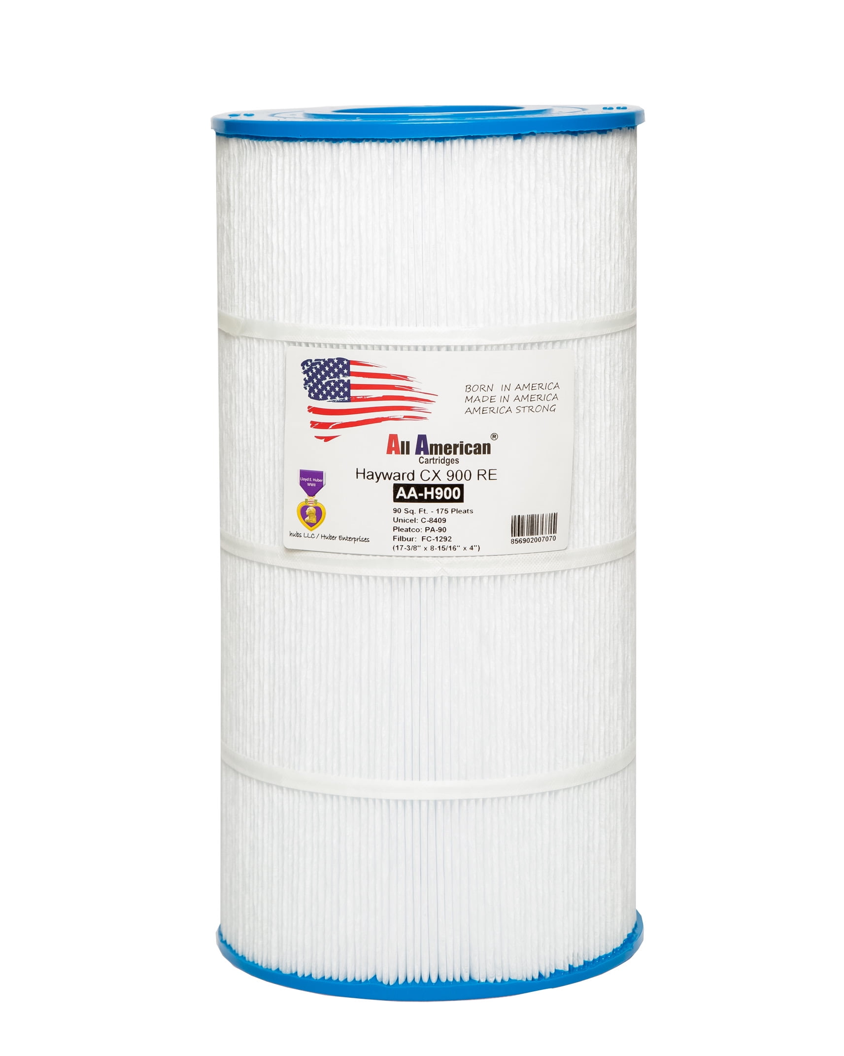 ALL AMERICAN AA-H900 Pool Filter: Replaces Hayward CX900, C900, PA90, CX900RE Pleatco PA90, Filbur FC-1292, Unicel C-8409