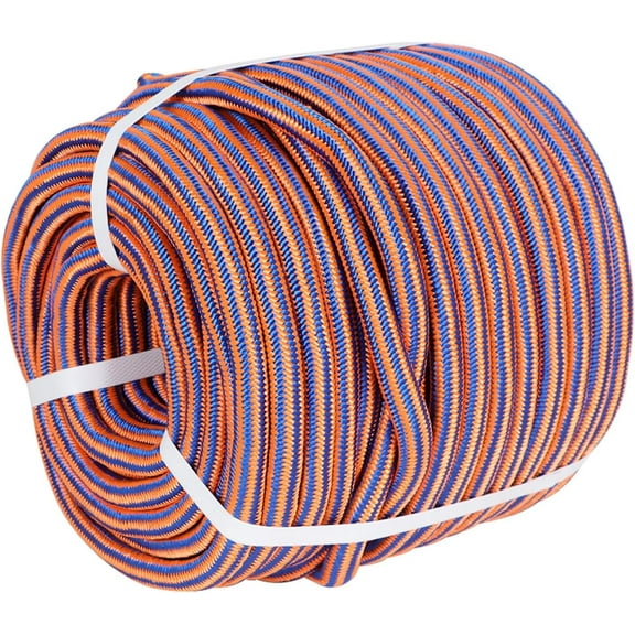 ALL-CARB 1/2 Inch x 150 FT Blue and Orange 12 Strand Braided Tree Felling Rope 8000 LB Tensile Strength for Planting Trees Camping Swings