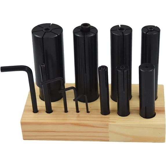 ALL-CARB 1/4 In to 1-1/4 In Lathe Milling High Precision 8-Pack Expanding Arbors Set