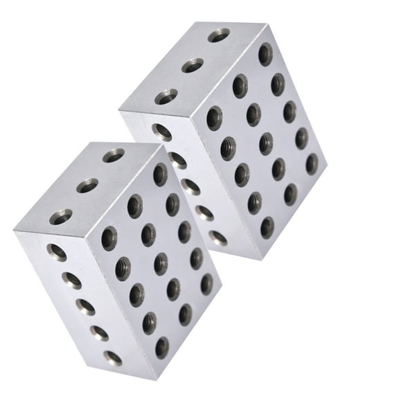ALL-CARB 1 Matched Pair Ultra Precision 2-3-4 Blocks 23 Holes .0002" Precision Machinist