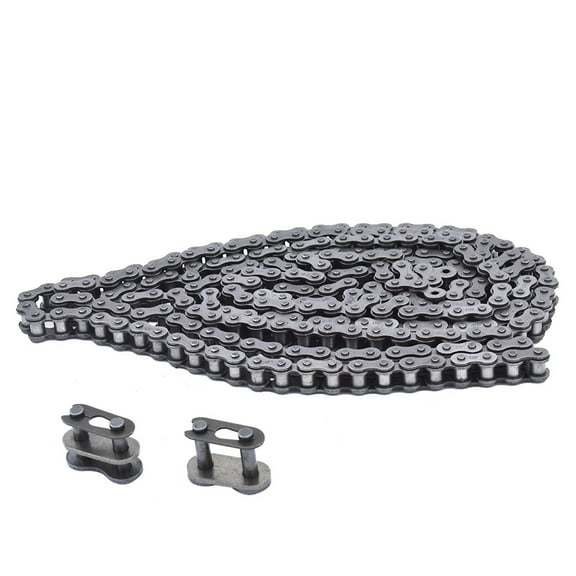 ALL-CARB 10 Feet 40 Roller Chain with 2 Connecting Links Fit for Motorcycle Bicycle Scooters ATV