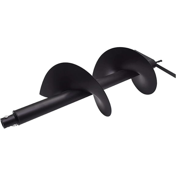 ALL-CARB 10 Inch Auger Drill Bit with 3/4In Shaft, Planting Garden Auger Bulb Planter Garden Drill Bit Post Hole Rapid Planter Compatible Auger Machine Head