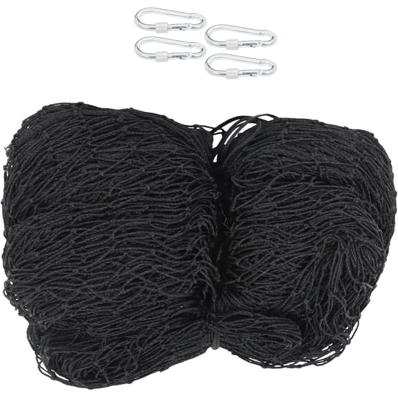 ALL-CARB 10Ft * 50Ft Baseball and Softball Net, Polyethylene Baseball and Softball Netting with Hooks, Heavy Duty Twisted and Knotted Baseball Batting Net
