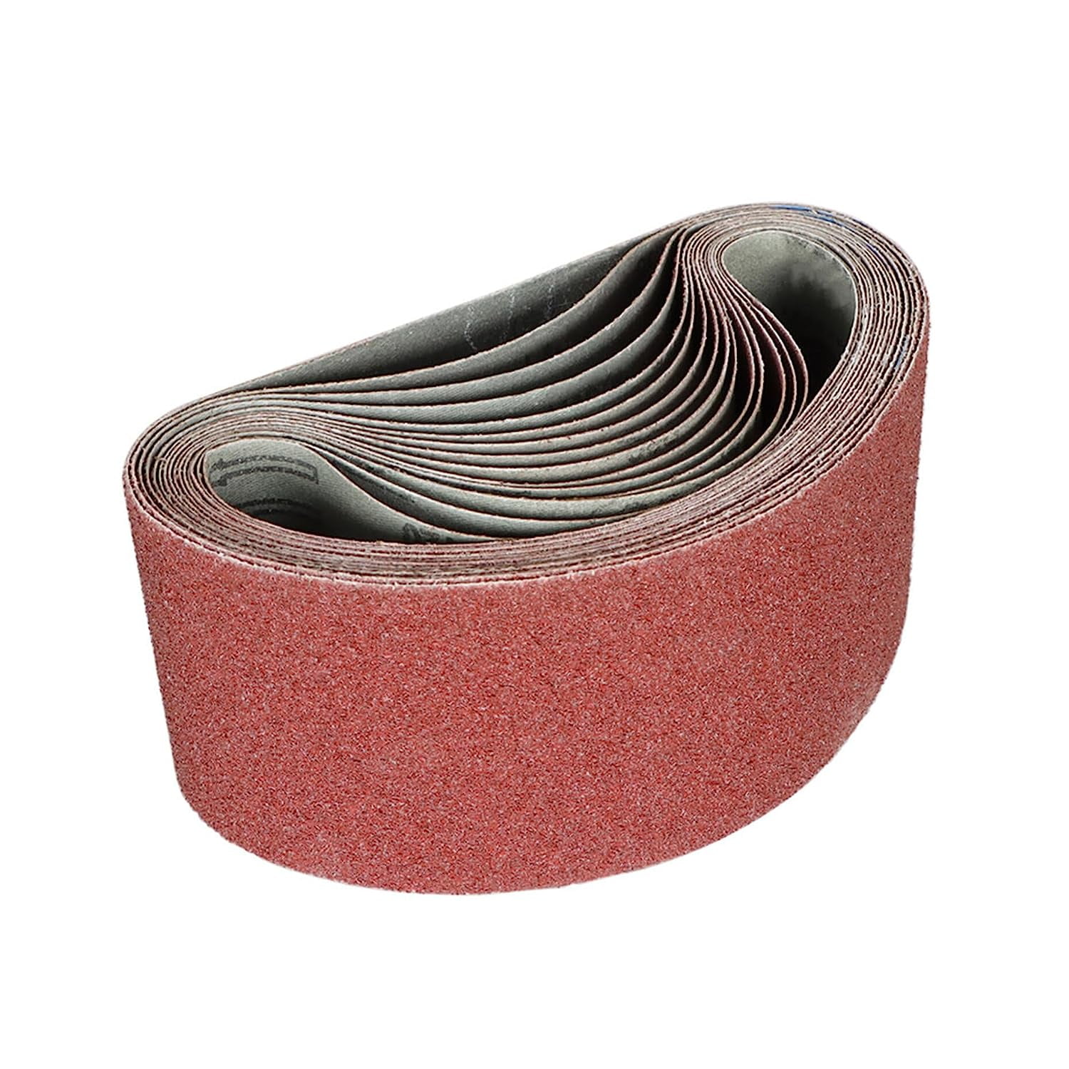 ALL-CARB 15 Pack Sanding Belts 4 Inch x 24 Inch Aluminum Oxide Sand Paper 5 Each of 40, 80, 120 Grit