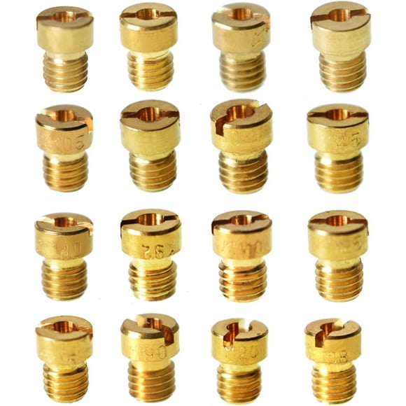 ALL-CARB 16pcs Carburetor Main Jet kit 90, 92, 95, 98, 100, 105, 108, 110, 115, 120, 125, 130, 135, 140, 145, 150 Replacement for 150cc and 125cc GY6 carburetors