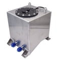 thumbnail image 1 of ALL-CARB 2.5 Gallon / 9.5L Fuel Cell Tank Polished Aluminum Racing Drift W/Level Sender, 1 of 7